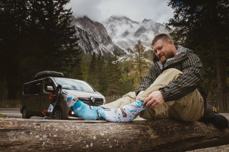 Skiing - funny socks - Spox Sox