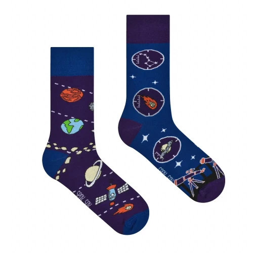 Kosmos - kolorowe skarpetki - Spox Sox