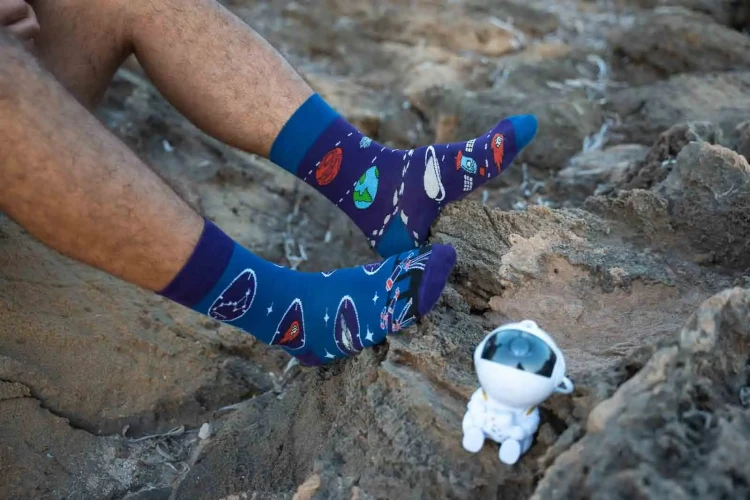 Kosmos - kolorowe skarpetki - Spox Sox