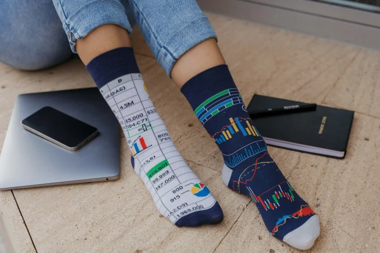 Finansista - kolorowe skarpetki - Spox Sox