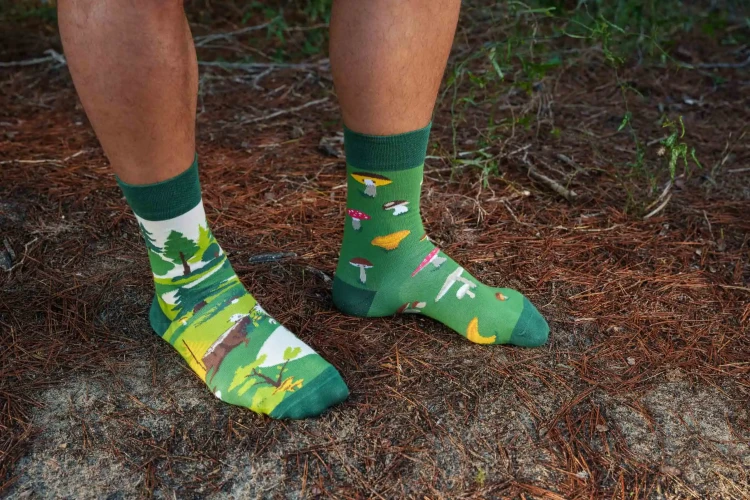 Grzyby - kolorowe skarpetki - Spox Sox