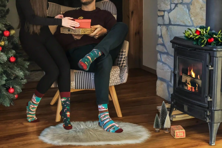 Świąteczne skarpetki w Elfy od Spox Sox