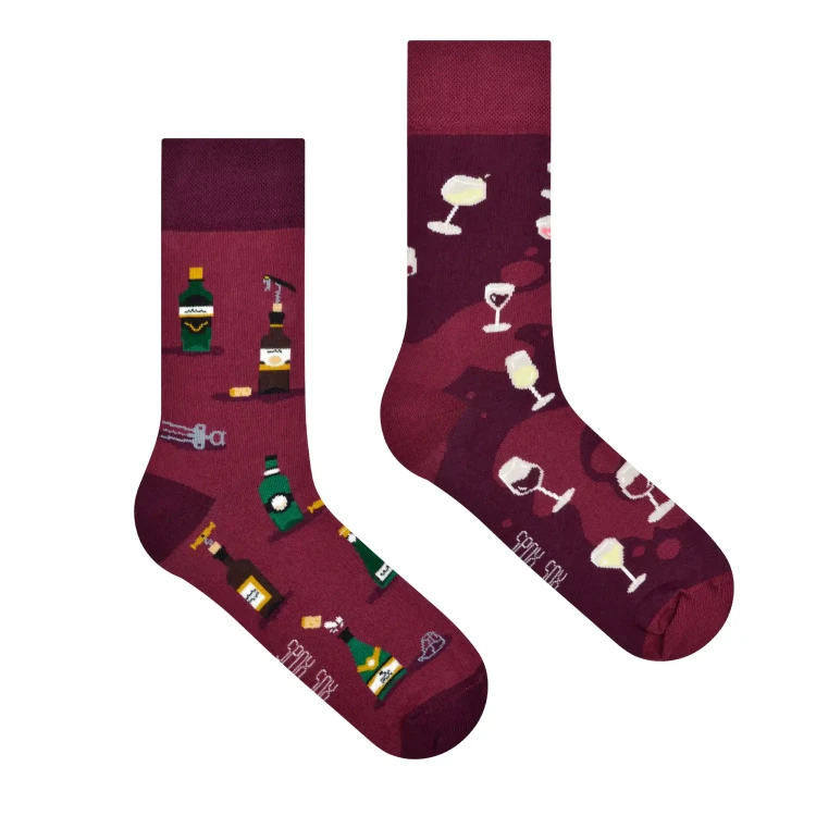Wino-winnica- kolorowe skarpetki - Spox Sox.webp