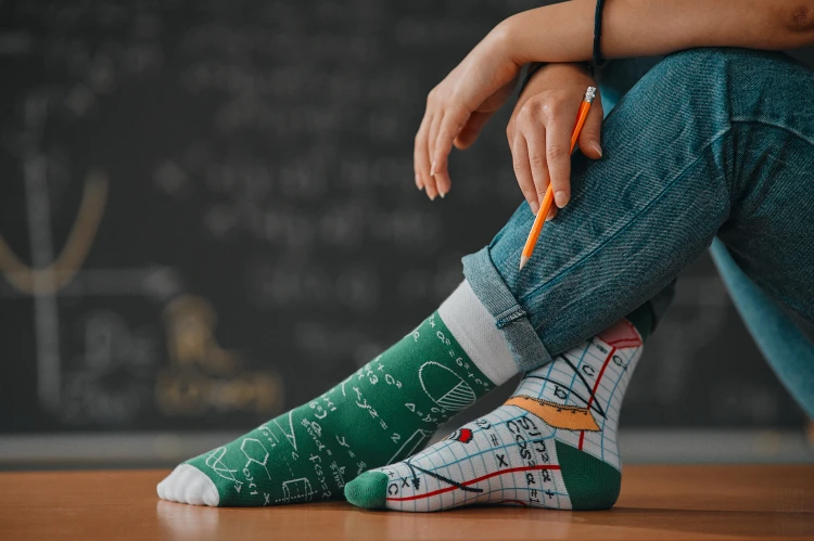 Back to school - funny socks - Spox-Sox