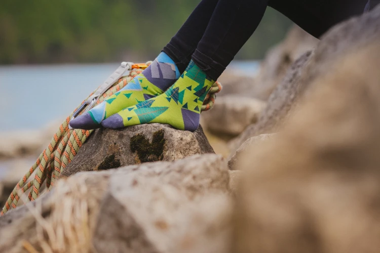 Over the hills (and forests) and far away - funny socks - Spox Sox