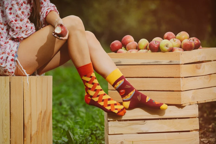 Apple pie - funny socks - Spox Sox