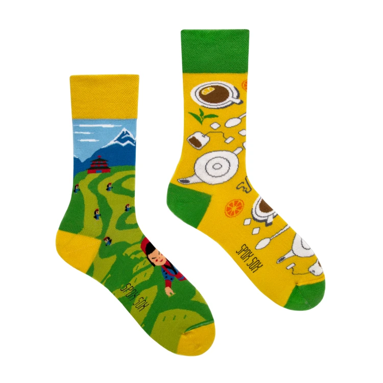 Herbata - kolorowe skarpetki - Spox Sox