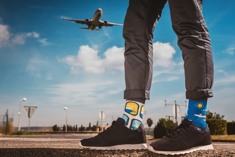 Airplanes - funny socks - Spox Sox