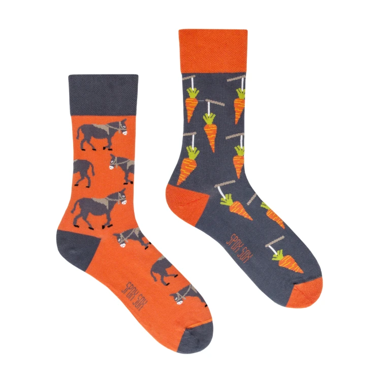 Stick and carrot - funny socks - Spox Sox